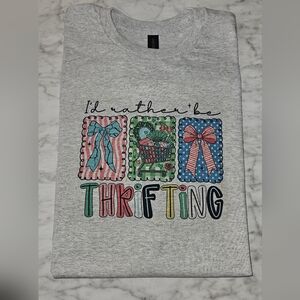 I Would Rather Be Thrifting shirt Short Sleeve Tshirt cute popular Preppy